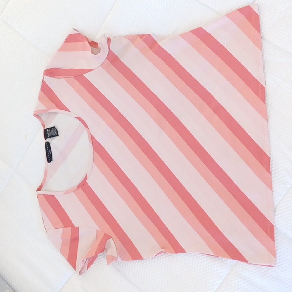 ☀️Apostrophe Diagonal Striped Shirt